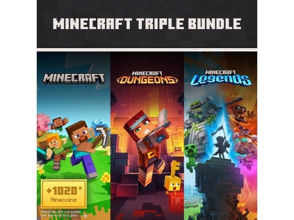 Microsoft Minecraft Triple Bundle (PC), PC, Flerspillermodus, E10+ (Alle 10+), Laste ned