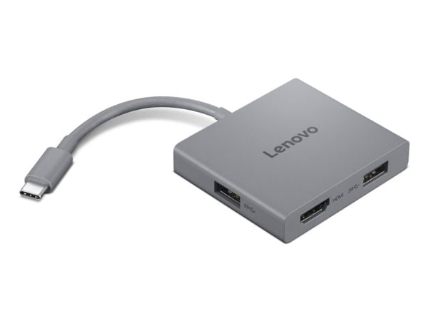 Lenovo 4 in 1 hub Gen 2 - Dokkingstasjon - USB-C - HDMI