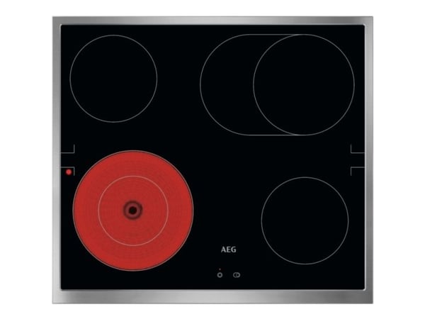 AEG TA64RAS6XB, Svart, Innebygget, 60 cm, Glass-keramikk, 4 zone(s), 4 zone(s)