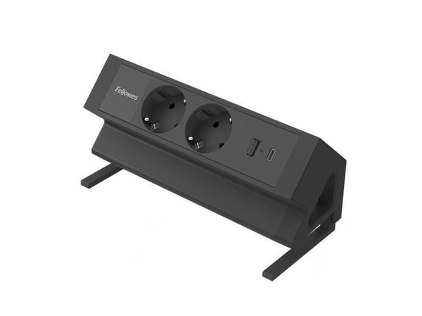 Fellowes 100137182, 2 m, Sisätila, Tyyppi F, musta, 2 AC-pistorasia(a), 230 V Fellowes 100137182, 2 m, Sisätila, Tyyppi F, musta, 2 AC-pistorasia(a), 230 V