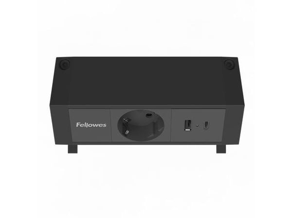 Fellowes 100137172, 2 m, Sisätila, Tyyppi F, musta, 1 AC-pistorasia(a), 230 V