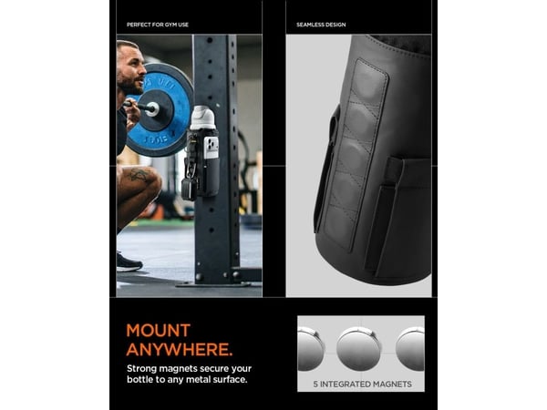 Spigen LF500, Drikkeflaskeholder, Svart, Nylon, 1 stykker