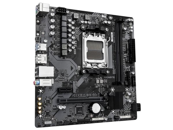 Gigabyte B840M H - Hovedkort - micro ATX - Socket AM5 - AMD B840 Chipset - USB 3.2 Gen 1 - Gigabit LAN - innbygd grafikk (CPU kreves) - HD-lyd (8-k...