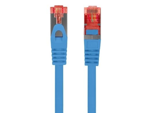 Lanberg S/FTP cat.6 patchkabel 0,25m LSZH CU fluke godkänd blå