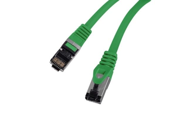 Lanberg - Koblingskabel - RJ-45 (hann) til RJ-45 (hann) - 6.2 mm - S/FTP - CAT 8.1 - grønn