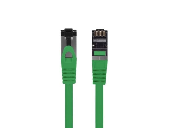 Lanberg - Koblingskabel - RJ-45 (hann) til RJ-45 (hann) - 6.2 mm - S/FTP - CAT 8.1 - grønn