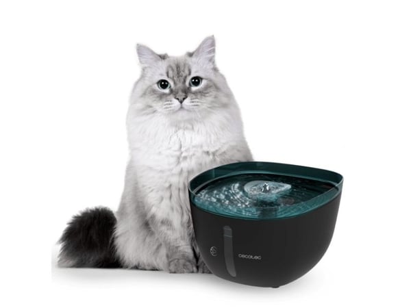 Cecotec Pumba 2200 Refresh, Automatisk vanndispenser for kjæledyr, Plast, Sort, Blå, Innendørs, Universell, 2 l