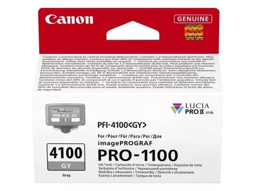 Canon PFI-4100 GY - 80 ml - grå - original - hengeboks - blekkbeholder - for imagePROGRAF PRO-1100