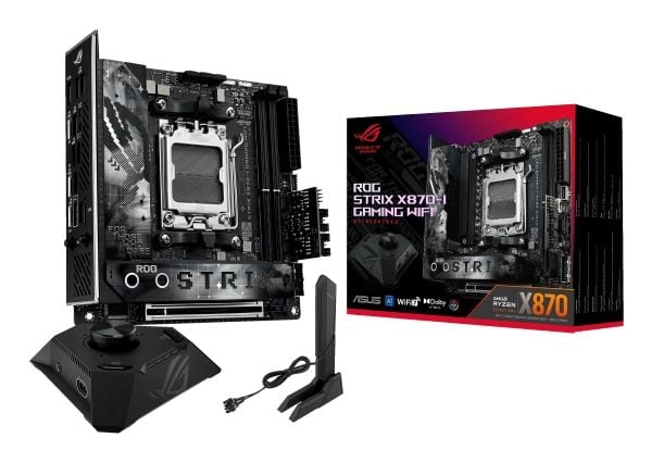 ASUS ROG STRIX X870-I GAMING WIFI - Motherboard - Mini-ITX - Socket AM5 - AMD X870 Chipsatz - USB4, USB 3.2 Gen 2, USB-C 3.2 Gen2, USB 3.2 Gen 1 - ...