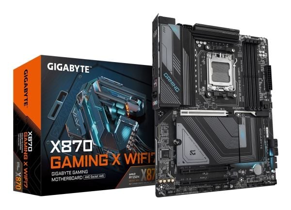 GIGABYTE X870 GAMING X WIFI7, AMD, Pistoke AM5, AMD Ryzen 7000 Series, AMD Ryzen 8000 Series, AMD Ryzen 9000 Series, Pistoke AM5, 256 GB, DDR5-SDRAM