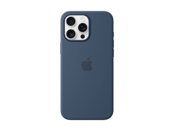 Apple - Baksidedeksel for mobiltelefon - MagSafe-samsvar - silikon - denim - for iPhone 16 Pro Max