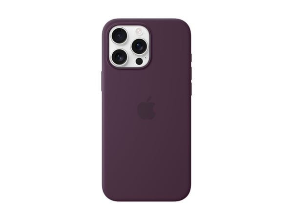 Apple - Baksidedeksel for mobiltelefon - MagSafe-samsvar - silikon - plomme - for iPhone 16 Pro Max