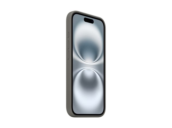 Apple - Baksidedeksel for mobiltelefon - MagSafe-samsvar - silikon - steingrå - for iPhone 16