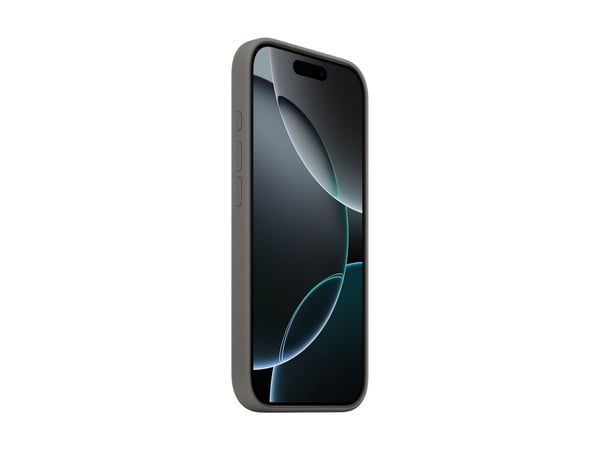 Apple - Baksidedeksel for mobiltelefon - MagSafe-samsvar - silikon - steingrå - for iPhone 16 Pro