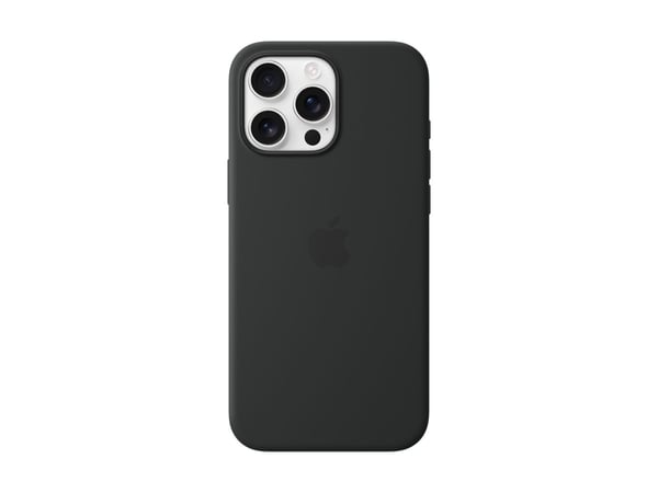 Apple Silikon-etui med MagSafe til iPhone 16 Pro Max – sort, Deksel, Apple, iPhone 16 Pro Max, 17,5 cm (6,9"), Sort