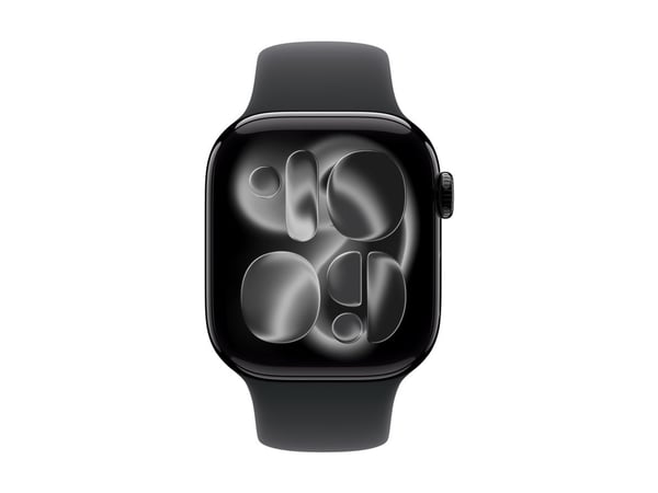 Apple - Bånd for smart armbåndsur - 42mm - S/M-størrelse - svart - for Watch Hermès Series 7, Hermès Series 9, SE 3, Series 10, Series 11, Series 8...