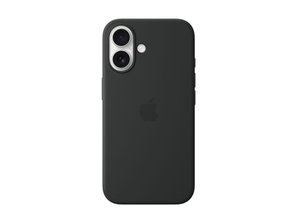 Apple Silikon-etui med MagSafe til iPhone 16 – sort, Deksel, Apple, iPhone 16, 15,5 cm (6.1"), Sort
