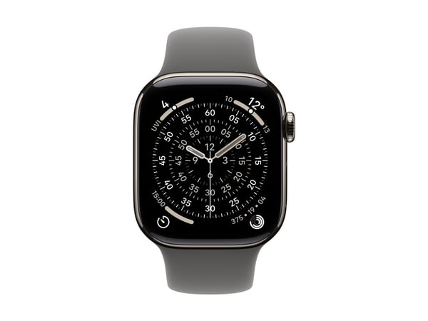 Apple MXLG3ZM/A, Ranneke, SmartWatch, Harmaa, Apple, Apple Watch Mallit 38mm, 40mm, 41mm, 42mm, Fluorielastomeeri