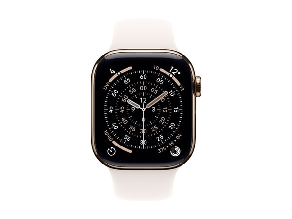 Apple - Bånd for smart armbåndsur - 42mm - S/M-størrelse - lys blush - for Watch Hermès Series 7, Hermès Series 9, SE 3, Series 10, Series 11, Seri...