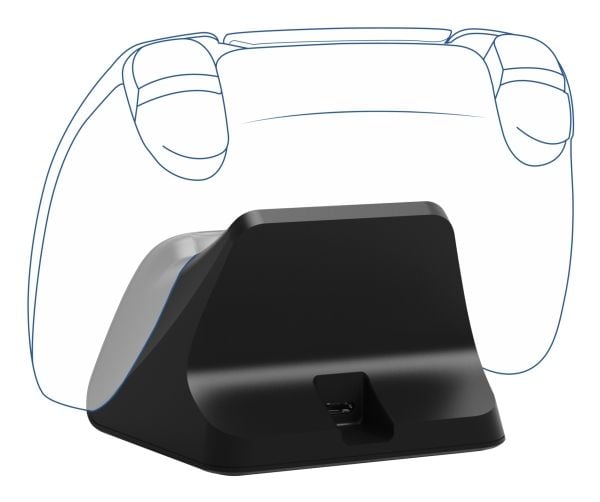 Trust GXT 255, PlayStation 5, Latausjalusta, musta, ABS, 1 m, A-tyypin USB:stä C-tyypin USB:hen