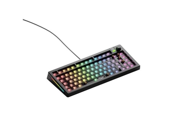 Glorious Gaming GMMK 3 75% Barebones, 75%, Langallinen, USB, RGB LED, musta