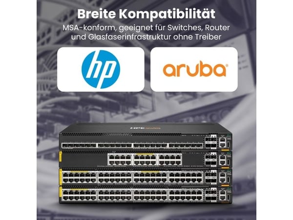 Extralink SFP+ 10G 2-pakning | SFP+-modul | 10 Gbps, LC/UPC, 1310nm, 10km, enkeltmodus, DOM, dedikert for HP/ARUBA
