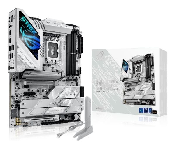 ASUS ROG STRIX Z890-A GAMING WIFI - Hovedkort - ATX - LGA1851-sokkel - Z890 Chipset - USB-C 3.2 Gen 2x2, USB 3.2 Gen 1, USB 3.2 Gen 2, USB-C 3.2 Ge...