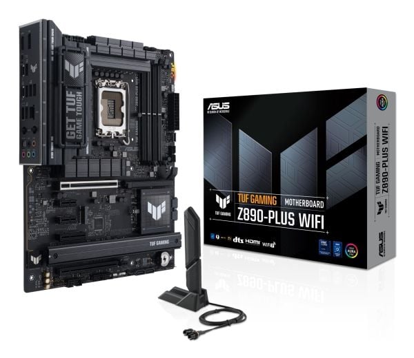 ASUS TUF GAMING Z890-PLUS WIFI, Intel, LGA 1851 (Socket V1), Intel Core Ultra (serie 2), DDR5-SDRAM, 192 GB, DIMM