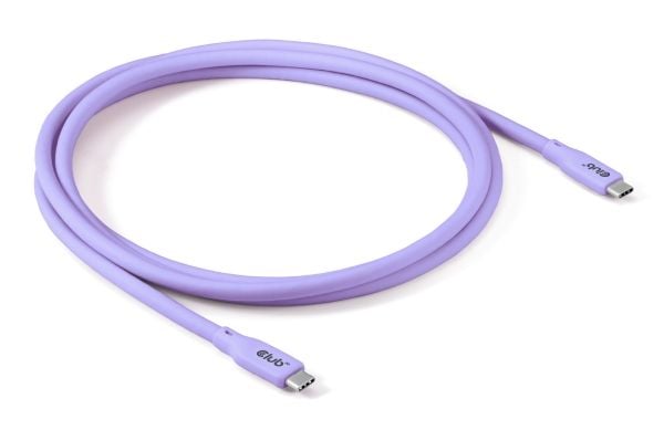 CLUB3D CAC-3004, 2 m, USB C, USB C, USB4 Gen 2x2, Lilla