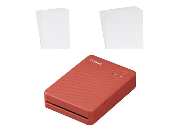 Canon SELPHY QX20 RD, Dye-Sublime, 287 x 287 DPI, 2.8" x 3.3" (7.2x8.5cm), Utskrift uten kanter, Wi-Fi, Bluetooth