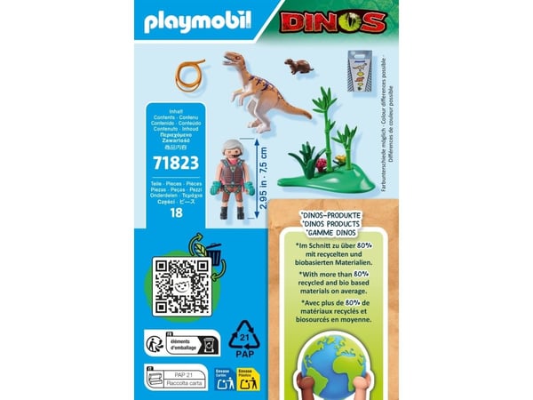 Playmobil Dinos 71823, Action/ Eventyr, 4 år, Flerfarget