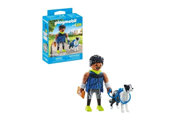 Playmobil 71740, 4 år, Corredor con Border Collie, Flerfarget, Plast