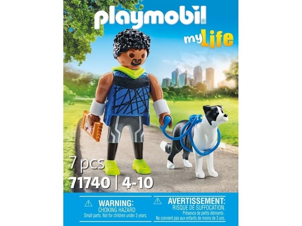 Playmobil 71740, 4 år, Corredor con Border Collie, Flerfarget, Plast