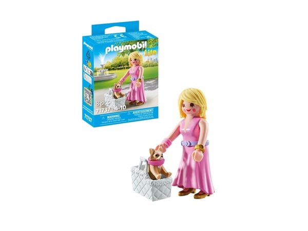 Playmobil 71737, 4 år, It-girl con Chihuahua, Flerfarget, Plast