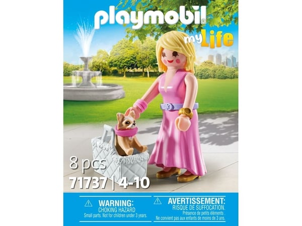 Playmobil 71737, 4 år, It-girl con Chihuahua, Flerfarget, Plast