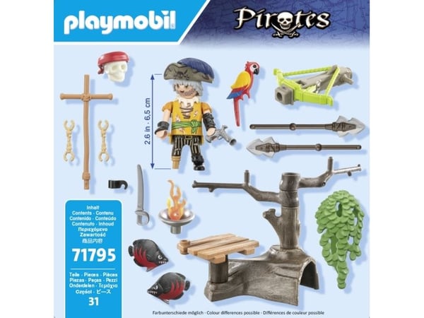 Playmobil Pirates 71795, Sjørøver, 4 år, Flerfarget, Plast
