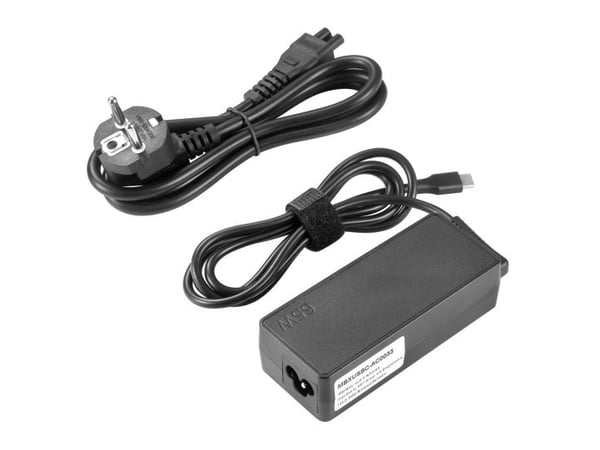 CoreParts - USB-C-strømadapter - 65 watt - Europa - svart