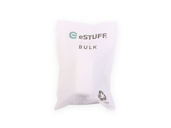 eSTUFF - Strømadapter - 67 watt - 1.5 A - PD 3.0, QC 3.0, PD/PPS - 3 utgangskontakter (USB, USB-C) - hvit - Storbritannia