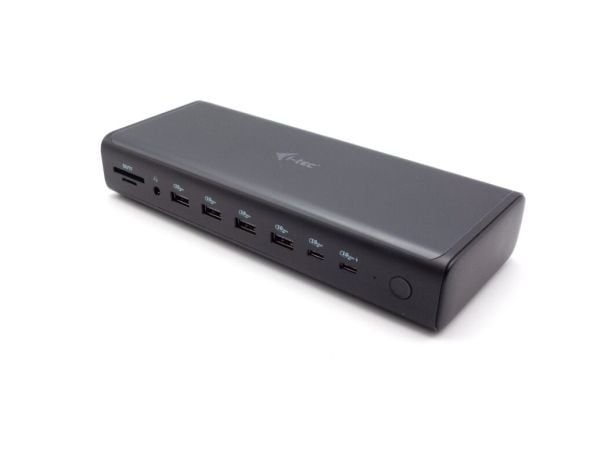 i-Tec - Dokkingstasjon - USB-C / USB4 / Thunderbolt 3 / Thunderbolt 4 - 2 x HDMI, 2 x DP, 2 x USB-C - 1GbE, 2.5GbE - 240 watt - Europa
