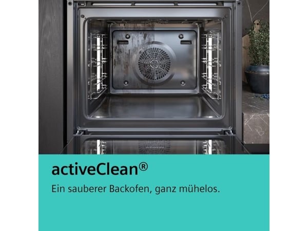 Siemens iQ500 HE278GBB4, Medium, Elektrisk ovn, 71 l, 71 l, 30 - 275 °C, Hydrolytisk + pyrolytisk