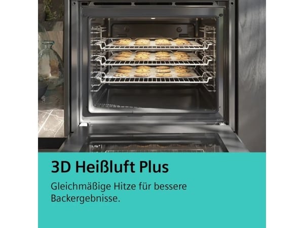 Siemens iQ500 HB578GBS3 - Ugn - inbyggd - fördjupning - bredd: 56 cm - djup: 55 cm - höjd: 58.5 cm - med självrengöring - Klass A+ - rostfritt stål