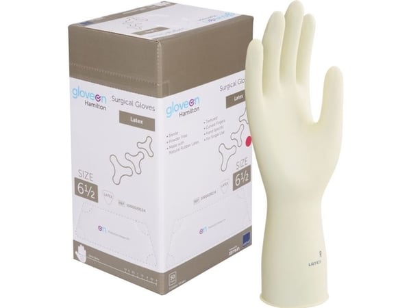 Operationshandske Gloveon Hamilton 6,5 naturell latex