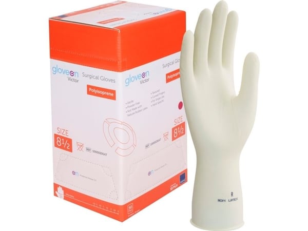 Operationshandske, Gloveon Victor, 8,5, luonto, polyisopreeniä