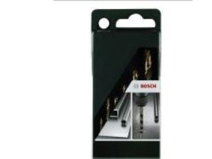 Bosch tilbehør 2609255087 HSS metallspiralbor sett 6 deler 2-8 mm kobalt DIN 338 sylinderfeste