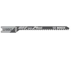 Bosch Accessories sticksågblad HCS, U 19 BO, 2 st