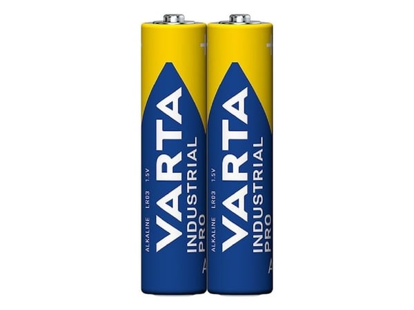 Varta Industrial Pro, Engangsbatteri, AAA, Alkalinsk, 1,5 V, 2 stykker