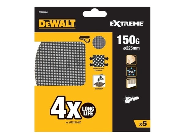 dewalt hiomaverkko ø 225 mm gr 150