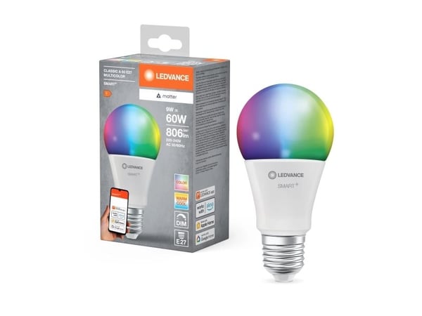 LEDVANCE SMART+ MATTER Multicolor Classic A60 9W - E27 Smart lampa