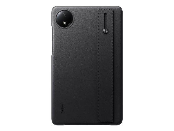 Xiaomi - Baksidedeksel for nettbrett - lær, metall, mikrofiber - svart - for Xiaomi Redmi Pad SE