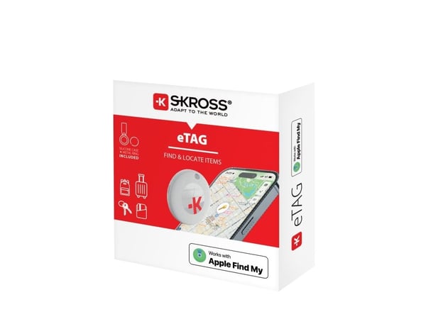 Skross SKTAETAG01PCCN, Bagasje, Søker, Hvit, Apple Find My, 1 stykker, Boks